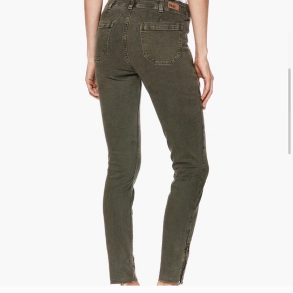 Paige Hoxton Utilitarian Ankle Raw Hem Denim 30 - Picture 4 of 13